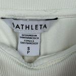 Athleta Farallon Weekender Pants White Cotton Blend Size Small Snap Ankle Jogger Photo 8