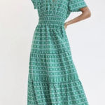 Anthropologie  Somerset Green Patterned Maxi Dress size XS Extra Small Photo 0