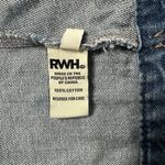 REWASH  Light Blue Distressed Jean Jacket with Leopard Accents Photo 4