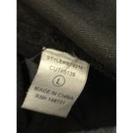 Blue Blush Black Denim Stretch Flare Leg Pants Elastic Waist Wide Leg Large Photo 5