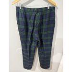 Pendleton  Pants Women 12 Blue Green Tartan Plaid Virgin Wool Tartan USA‎ M Photo 4