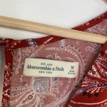 Abercrombie & Fitch Orange Blue Paisley Print Romper Women's Size Medium M Photo 6