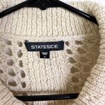 Stateside Cardigan Sweater Womens XS Beige Button Up Open Knit Crochet NWOT Photo 7