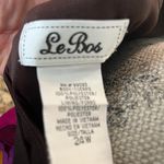 Vibrant Floral 3 Piece with Bold Colored Top, Scarf Belt And Brown Pants Purple Size undefined Photo 4