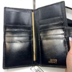 Gianni Versace Vintage Black Croc Embossed Leather Wallet with Box Photo 5