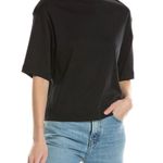Vince PIMA COTTON WIDE SLEEVE CROP T-SHIRT. Size M. MSRP $125 Photo 0