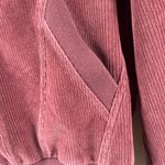 Anthropologie Daily Practice Velour Corduroy Hoodie Brown Plum Size XS Photo 5