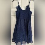 Japna Navy Blue White Polka Dot Romper Size S Photo 6