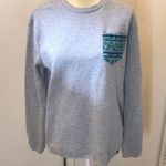 Hurley  gray pullover sweater with pocket design size large Photo 0