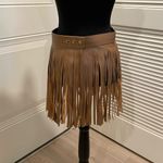 Brown Fringe Skirt Size 0 Photo 2