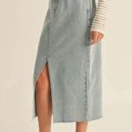 Industry Republic Clothing Denim Midi Skirt Blue Size 4 Photo 4