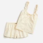 J.Crew  Camisole pajama short set in linen-cotton blend Photo 0