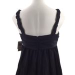Maggy London Black Twist Bow Crinkle Party Cocktail Dress Photo 7