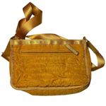 Orange & Gold Over the Shoulder Bag – Front & Back Pockets – Medium Tote Purse Photo 7