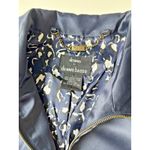 Dennis Basso Dennis by  Jacket Womens Large Blue‎ Satin Quiet Luxury Classic Photo 4