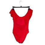 Trina Turk Womens Monaco Off The Shoulder One Piece Swimsuit Red Size 6 Photo 4