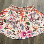 Fire Los Angeles Floral Retro 70s 80s Look Skirt Summer Pattern Pleated Photo 0