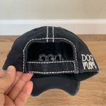 Dog Mom Distressed Black Adjustable Strapback Hat Photo 8