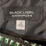 Evan Picone Black Label Sheath Dress Size 16 Green Black Geometric Office Work Photo 7