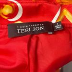 Teri Jon Red and Yellow Rickie Freeman Sheath Style Dress Size 4 Photo 2