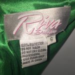 Green & Gold Beaded Riva Designs Ballgown Fancy Prom Dress Size 6 Photo 13