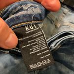 Kut From The Kloth Size 8 Denim Jeans Button Front Raw Hem Medium Blue Raw Hem Photo 3