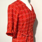 41Hawthorn red White Navy Blue Cristen Shirt Dress Photo 8