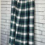 Vintage 1950s Jonathan Logan White & Green Plaid Maxi Skirt 6 CottageCore Preppy Photo 7
