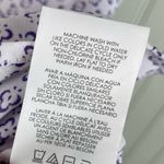 CAbi  Priscilla Top #5905 Women's Size Small White Purple Floral Print Business Photo 6