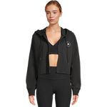Adidas by Stella McCartney Cropped Hoodie Size Large Black Photo 1