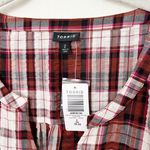 Torrid [] Red Plaid Mini Seersucker Zip Front Shirt Dress Fall Casual NWT Size 2X Photo 10