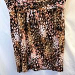 Attention  Multicolor Animal Print A-Line Mini Skirt Size Small Fall Feminine Photo 3