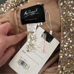 Mac Duggal NEW NWT Puff Shoulder Sequined Surplice Gown Shimmering Gold Photo 10
