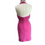 Elliatt  Cowl Neckline Philippa Mini Dress in Hot Pink Size Small Photo 3