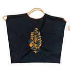 Free People FP Movement Blooming Buti Tote Bag in Black NWT Embroidered Bohemian Photo 6