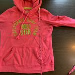 Hollister Y2 K  California Surf Team Hoodie Sweatshirt Women Small Pink‎ Green Photo 12
