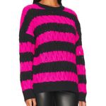Steve Madden  Karli Striped Sweater in Pink Glo Small REVOLVE $89 NWT Knitwear Photo 1