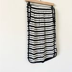 Loft Pencil Skirt in Black White Gray Stripe Size XXS Photo 1