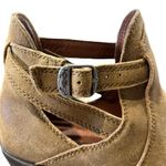 Lucky Brand Ankle Boots Size 7.5 Tan Western Suede Buckle Nandita Fall Booties Photo 5