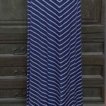 Cato stripe Navy blue & White long skirt. Size small Photo 1