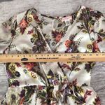 Band of Gypsies floral romper small v neck ruffle sheer back & sleeves pockets Photo 7