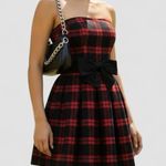 Vtg Y2K Abercrombie & Fitch Wool Mini Strapless Dress Buffalo Plaid Sz‎ 2 Photo 0