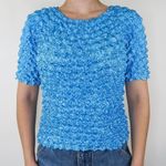 Vintage 90s Blue Bubble Popcorn Shirt Size undefined Photo 1