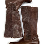Frye  Brown Leather Melissa Scrunch Tall Boots  Photo 0