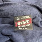 Fruit of the Loom Vintage 90s Single Stitch T-Shirt Navy Blue Size L Womens Floral Bird 3D Country Photo 4