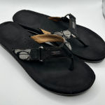 Coach  Jada Signature C Monogram Flip Flop Sandals Black Tan Womens 11B y2k Photo 0