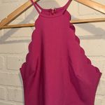 Likely  Everly Dress Scalloped Halter Pink Size 4 NEW Revolve Photo 3