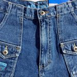 No Excuses  Denim Cargo Shorts Size 11/12 Blue Jean Pockets Cotton Army Girl NWT Photo 2