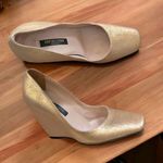 Sergio Rossi  Wedge Heel Shoes, Gold (Made in Italy) Size EU36 Photo 0