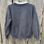 Vintage 80s Gopher Sport Ugly Christmas Print Collared Granny Sweatshirt Black Size L Photo 2